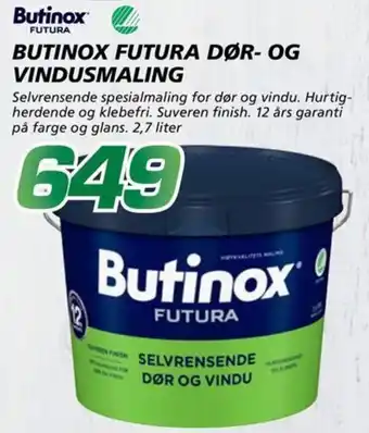 Butinox Futura dør og vindu