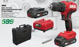 Coop Byggmix Skil drillskrutrekker med to batterier tilbud