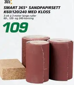 Coop Byggmix Smart 365* sandpapirsett tilbud