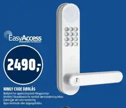 Coop Obs EasyAccess Nimly Code Dørlås tilbud
