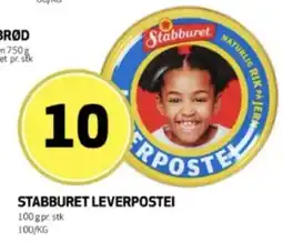Bunnpris Stabburet leverpostei tilbud