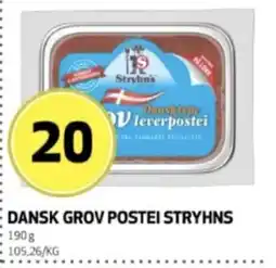 Bunnpris Stryhns Dansk Grov Postei tilbud