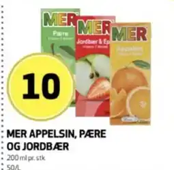 Bunnpris Mer appelsin, pære og jordbær tilbud