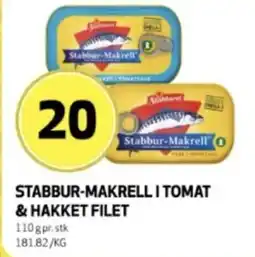 Bunnpris Stabbur-makrell i tomat & hakket filet tilbud