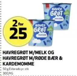 Bunnpris Havregrot m/melk og havregrot m/røde bær & kardemomme tilbud