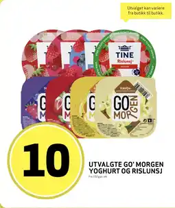 Bunnpris Go' morgen yoghurt og rislunsj tilbud