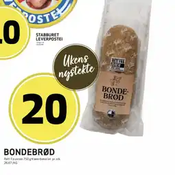 Bunnpris Bondebrød tilbud