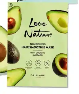 Oriflame Love Nature Nourishing Hair Smoothie Mask with Organic Avocado tilbud
