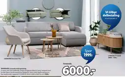 JYSK Mommark sovesofa med sjeselong tilbud