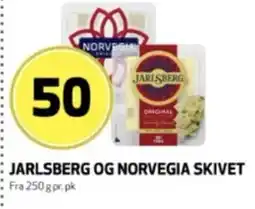 Bunnpris Jarlsberg og Norvegia skivet tilbud