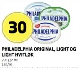 Bunnpris Philadelphia Original, Light og Light Hvitløk tilbud