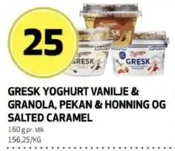 Bunnpris Gresk Yoghurt Vanilje & Granola, Pekan & Honning Og Salted Caramel tilbud