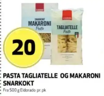 Bunnpris Eldorado pasta tagliatelle og makaroni snarkokt tilbud