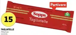 Bunnpris Sopps Tagliatelle tilbud