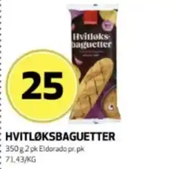 Bunnpris Eldorado hvitløksbaguetter tilbud