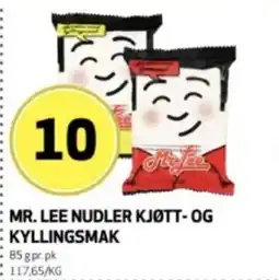 Bunnpris Mr Lee nudler kjøtt- og kyllingsmak tilbud