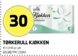 Bunnpris Unik tørkerull kjøkken tilbud