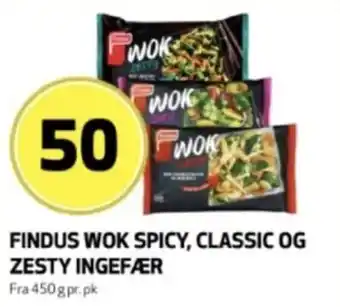 Bunnpris Findus Wok Spicy, Classic og Zesty Ingefær tilbud