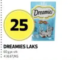 Bunnpris Dreamies Laks tilbud