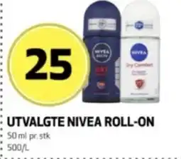 Bunnpris Utvalgte Nivea roll-on tilbud