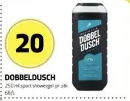 Bunnpris Dobbel Dusch sport showergel tilbud