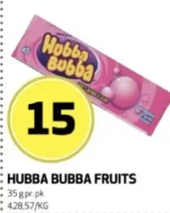 Bunnpris Hubba Bubba Fruits tilbud