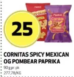 Bunnpris Cornitas Spicy Mexican Og Pombear Paprika tilbud