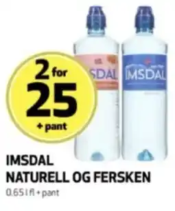 Bunnpris Imsdal naturell og fersken tilbud