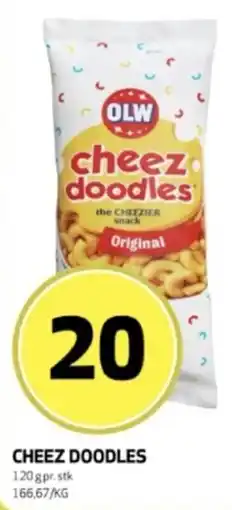 Bunnpris OLW cheez doodles tilbud