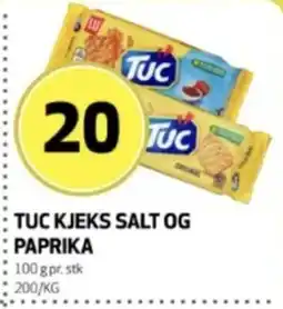 Bunnpris Tuc Kjeks Salt Og Paprika tilbud