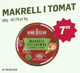 King Oscar Makrell i Tomat