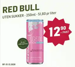 Holdbart Red Bull uten sukker tilbud