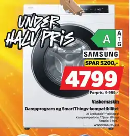 POWER Samsung Vaskemaskin tilbud
