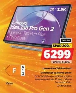 POWER Lenovo Idea Tab Pro Gen 2 tilbud