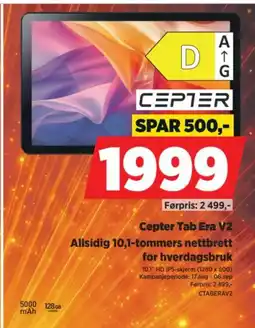 POWER Cepter Tab Era V2 tilbud