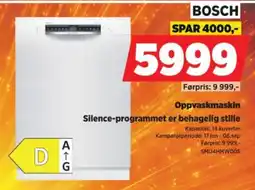 POWER Bosch Oppvaskmaskin tilbud