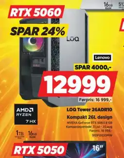 POWER Lenovo LOQ Tower 26ADR10 tilbud