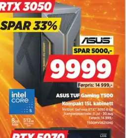 POWER Asus tuf gaming t500 tilbud