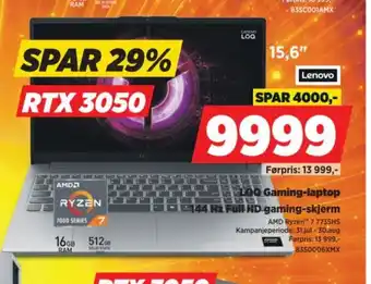 POWER Lenovo LOQ Gaming-laptop tilbud