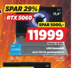 POWER Lenovo LOQ Essensielt tilbud