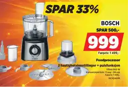 POWER Bosch Foodprocessor tilbud