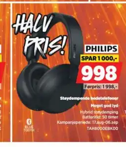 POWER Philips støydempende hodetelefoner tilbud