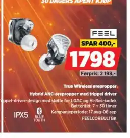 POWER Feel True Wireless ørepropper tilbud