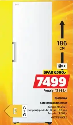 POWER LG Kjøleskap tilbud