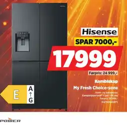 POWER Hisense Kombiskap My Fresh Choice-sone tilbud