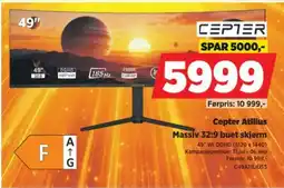 POWER Cepter Atilius Massiv 32:9 buet skjerm tilbud