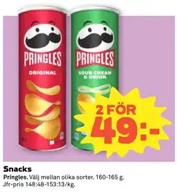 Stora Coop Pringles Snacks tilbud