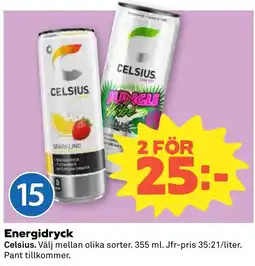 Stora Coop Celsius energidryck tilbud