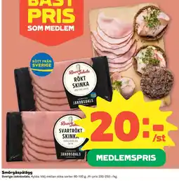 Stora Coop Bror Jakobs Smörgåspålegg tilbud