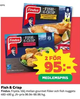 Stora Coop Findus Fish & Crisp tilbud